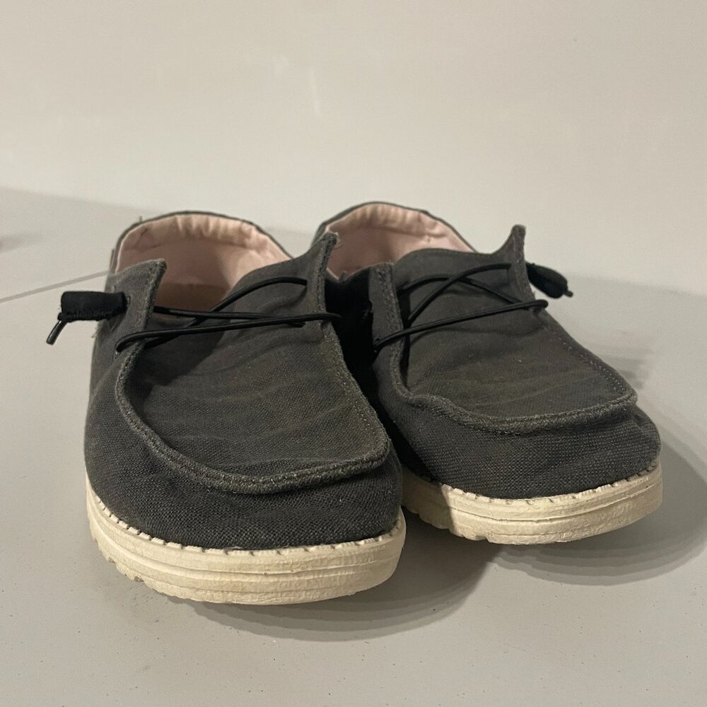 Hey Dude Gray Flats